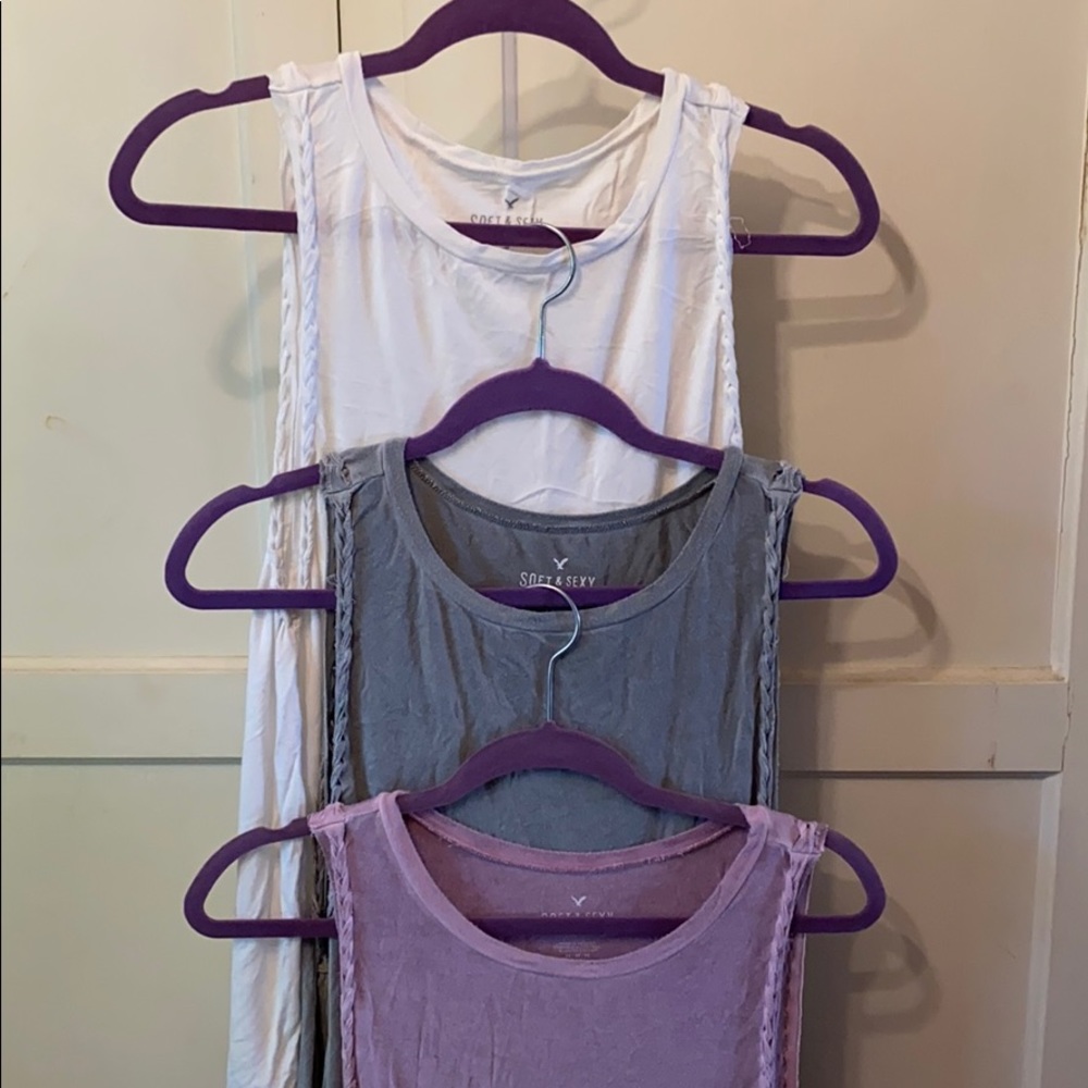 American Eagle braided tanks